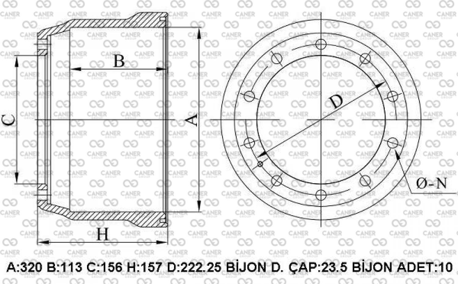ISUZU NPR 66 ÖN-ARKA KAMPANA-;897081218101; 